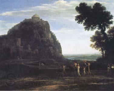 Claude Lorrain View of Delphi with a Procession (mk17) Germany oil painting art